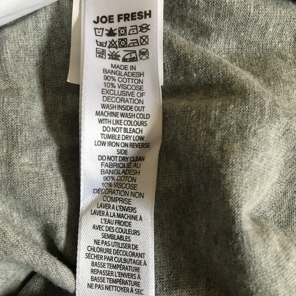 Joe Fresh Sleeveless Ruffled Dress Girl Size 4 Gray Drawstring Waist Pom  Pom. - Picture 4 of 5